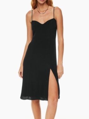 Aritzia Sunday Best Viola Bustier Midi Dress in size S Black